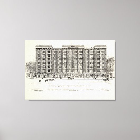 マーケットサウスサイドニューモンゴメリー&アニー キャンバスプリント (正面)