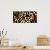 「マーケットシーン」ヴィンテージアートのポスター ポスター (キッチン)