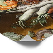 「マーケットシーン」ヴィンテージアートのポスター ポスター (角)