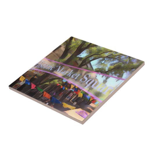 マーケットスクエアウォーターカラー – サンアントニオ タイル (側面)