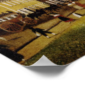 マーケットスクエア、ペンシルバニア州ゲルマンタウン ポスター (角)