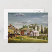 マーケットスクエア、ペンシルバニア州ゲルマンタウン ポストカード (正面/裏面)