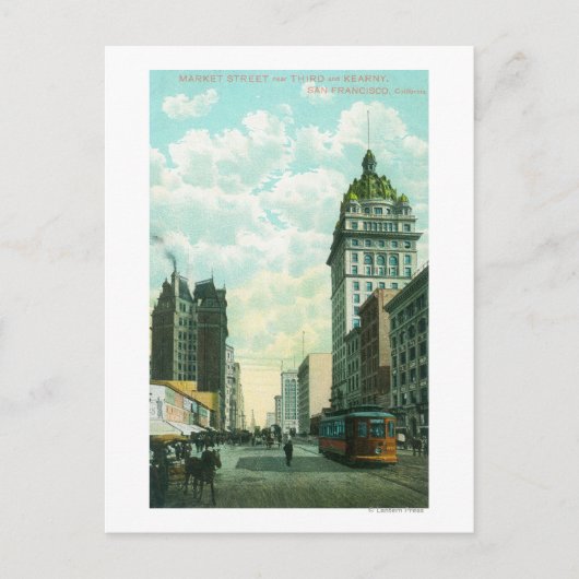 マーケットストリートの3rdとケアニー近くの景色 ポストカード (正面)