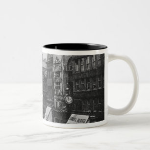 マーケットストリート33番地、マンチェスター、c.1910 ツートーンマグカップ