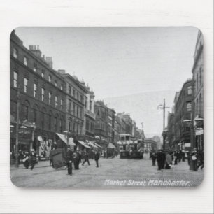 マーケットストリート33番地、マンチェスター、c.1910 2 マウスパッド