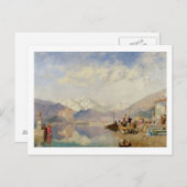 マーケットデーのラゴマッジョーレの思い出 ポストカード (正面/裏面)