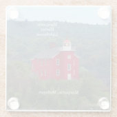 マーケットハーバーライトハウスガラスコースター ガラスコースター (裏面)