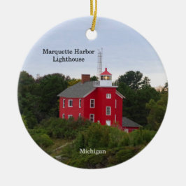 マーケットハーバーライトハウスサークルオーナメント セラミックオーナメント