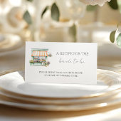 マーケットフラワーショップブライダルシャワー共有Aレシピ エンクロージャーカード