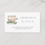 マーケットフラワーショップブライダルシャワー共有Aレシピ エンクロージャーカード (正面)