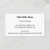 マーケットプレイスのヒートトランスファー ビニール 衣類 名刺 (裏面)