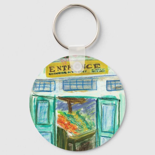 マーケットプレイスエントランスキーチェーン(Pike Place Seattle) キーホルダー (正面)