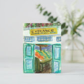 マーケットプレイス入場はがき(Pike Place Market) ポストカード (スタンド正面)