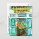 マーケットプレイス入場はがき(Pike Place Market) ポストカード (正面/裏面)