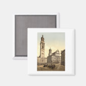 マーケットプレイス，アウグスブルク，バイエルン，ドイツ マグネット (正面/裏面)