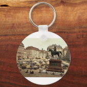 マーケットプレイス，ウィーン，オーストリア – ハンガリーの壮大なP キーホルダー (正面)