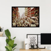 マーケットマルチベリーセントニューヨークシティ1900 ポスター (ホームオフィス)