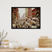 マーケットマルチベリーセントニューヨークシティ1900 ポスター (キッチン)