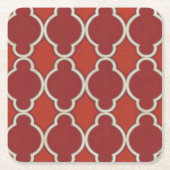 マーケットモチーフVII スクエアペーパーコースター (正面)