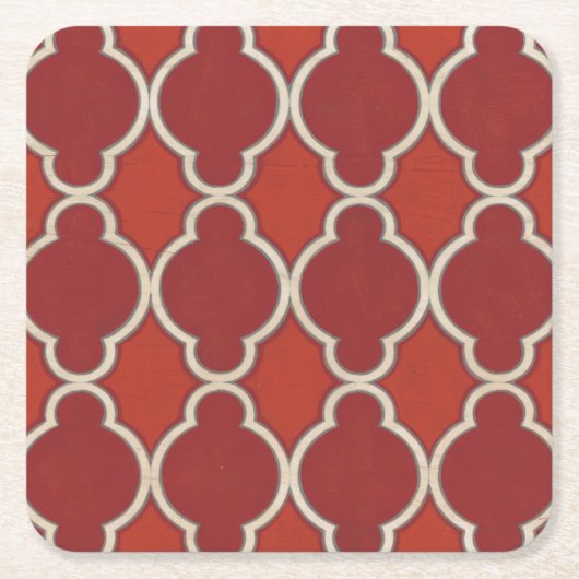 マーケットモチーフVII スクエアペーパーコースター (正面)