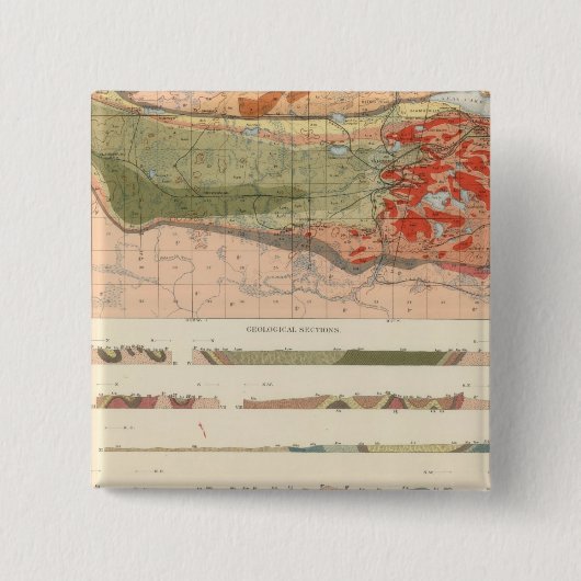 マーケット地区地質図 缶バッジ (正面)