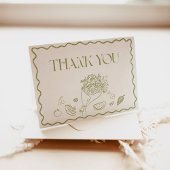 マーケット直送のウェディングシャワーのための感謝カード サンキューカード