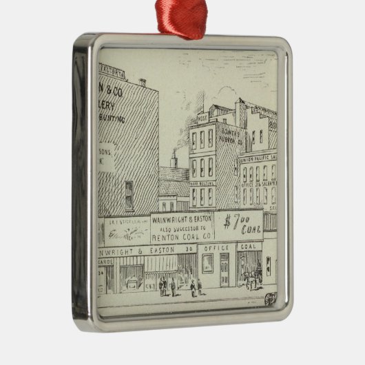 マーケット、サクラメント、カリフォルニア·ノース·サイド メタルオーナメント (右)