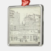 マーケット、サクラメント、カリフォルニア·ノース·サイド メタルオーナメント (左)