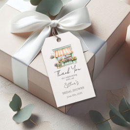マーケット フラワー ショップ ブライダル シャワーのお礼 ギフトタグ