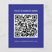 マーケティングカスタムプロモーションQRコードと文字 チラシ (正面)