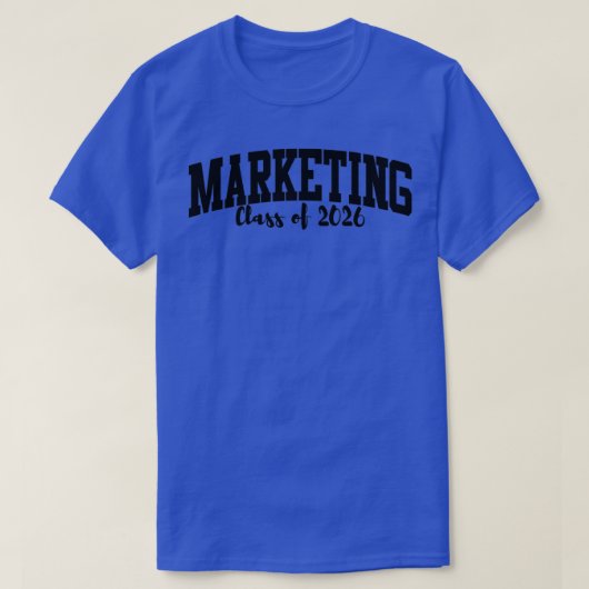 マーケティングクラス2026 専攻の Tシャツ (デザイン正面)