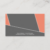 マーケティングコンサルタント |色モダンブロック 名刺 (裏面)