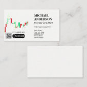 マーケティングコンサルティング |グラフのデータグラフ | QRコード 名刺 (正面/裏面)