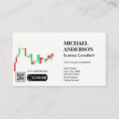 マーケティングコンサルティング |グラフのデータグラフ | QRコード 名刺 (正面)