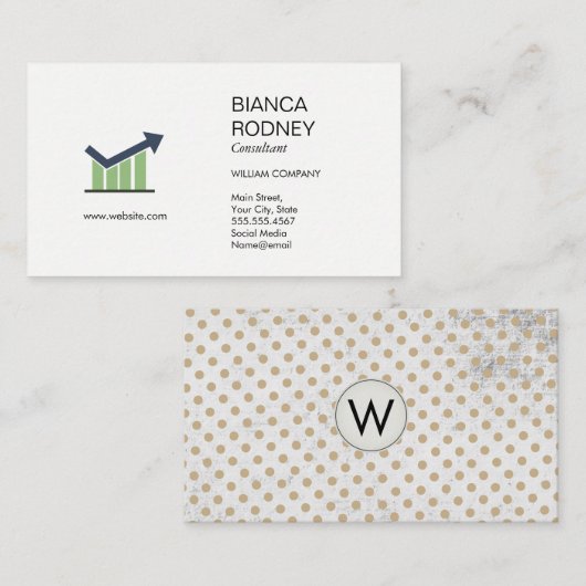 マーケティングコンサルティング | バーグラフ分析ドット 名刺 (正面/裏面)