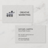 マーケティングバーグラフ 名刺 (正面/裏面)