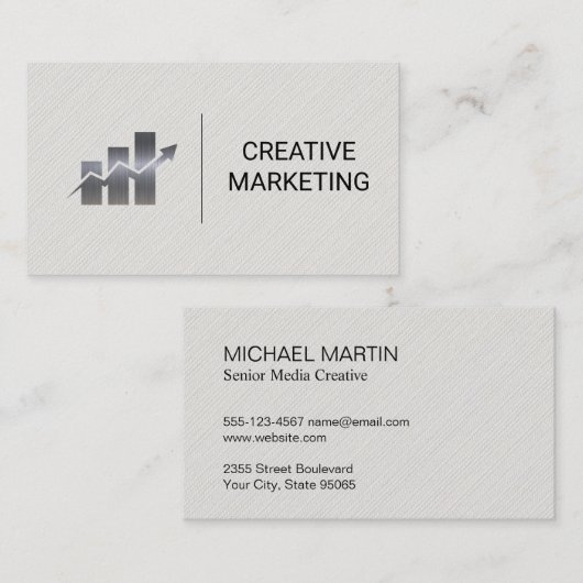 マーケティングバーグラフ 名刺 (正面/裏面)