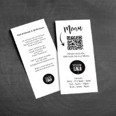 マーケティングパンフレットシンプルロゴQRコード ラックカード