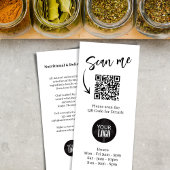 マーケティングパンフレットロゴシンプルQRコード ラックカード