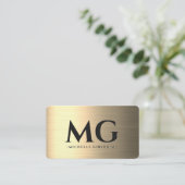 マーケティングブラックフェイク金ゴールドモノグラエレガントム 名刺 (スタンド正面)