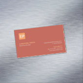 マーケティングマネージャ赤オレンジ マグネット名刺 (インサイチュ)