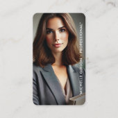 マーケティングミニマルプロフェッショナル写真名刺 コーリングカード (正面)