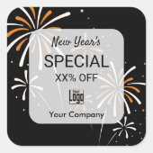 マーケティング担保新年の発表 スクエアシール (正面)