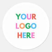 マーケティング材パーソナライズされた料ロゴ ラウンドシール (正面)