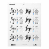 マーケティング注文ステッカーのアドレスあなたのロゴを追加 ラベル (フルシート)