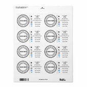 マーケティング注文ステッカーのアドレス ラベル (フルシート)