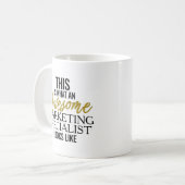 マーケティング素晴らしスペシャリストの外観 コーヒーマグカップ (正面左)