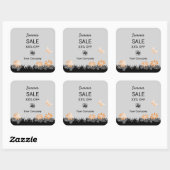 マーケティング資料に関する夏の販売発表 スクエアシール (シート)