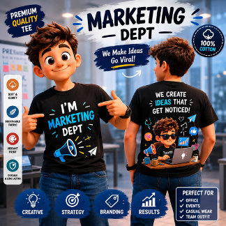 マーケティング部 | おもしろオフィスチームTシャツ Tシャツ