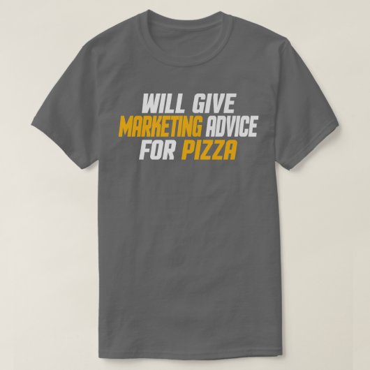 マーケティング、おもしろいPiの与えWillマーケティングアドバイス Tシャツ (デザイン正面)